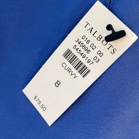 Talbots Size 8 Royal Blue Crop Pants - Picture 8 of 10